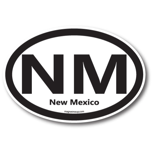 NM New Mexico Car Magnet 4x6" US State Oval Refrigerator Locker SUV Heavy Duty Waterproof… …