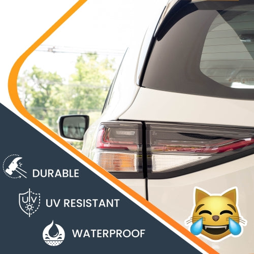 Magnet Me Up Cat Laughing Crying Emoticon Magnet Decal - Heavy Duty Magnet for Car Truck SUV