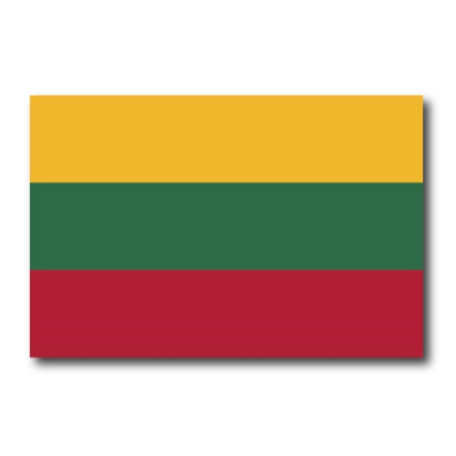 Lithuania Lithuanian Flag Car Magnet Decal - 4 x 6 Heavy Duty for Car Truck SUV