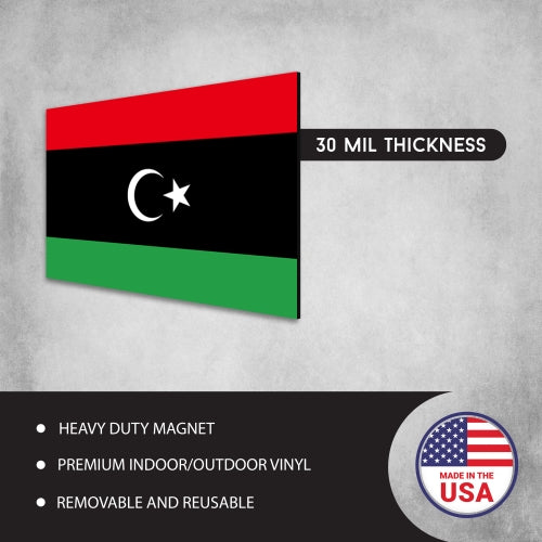 Libya Flag Car Magnet Decal - 4 x 6 Heavy Duty for Car Truck SUV …