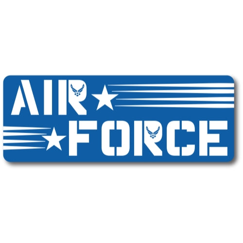 Air Force Magnet 3x8" Blue and White Decal Perfect for Car or Truck