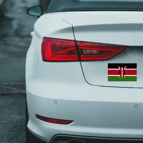 Kenya Flag Car Magnet Decal - 4 x 6 Heavy Duty for Car Truck SUV