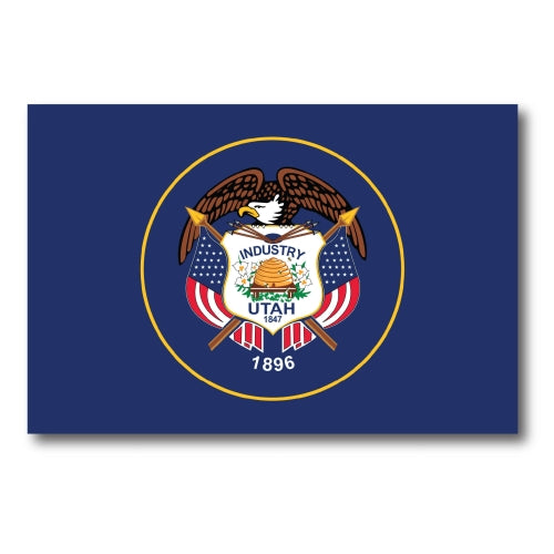 Utah Car Magnet US State Flag Refrigerator Locker SUV Heavy Duty Waterproof… …