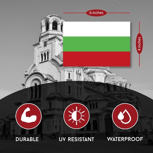 Bulgaria Flag Car Magnet Decal - 4 x 6 Heavy Duty for Car Truck SUV …