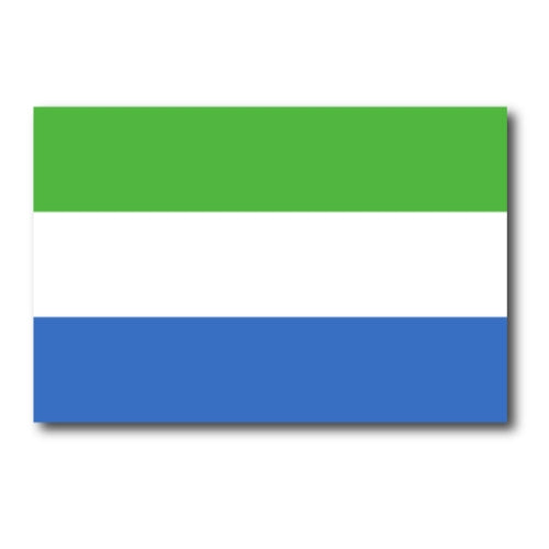 Sierra Leone Flag Car Magnet Decal - 4 x 6 Heavy Duty for Car Truck SUV