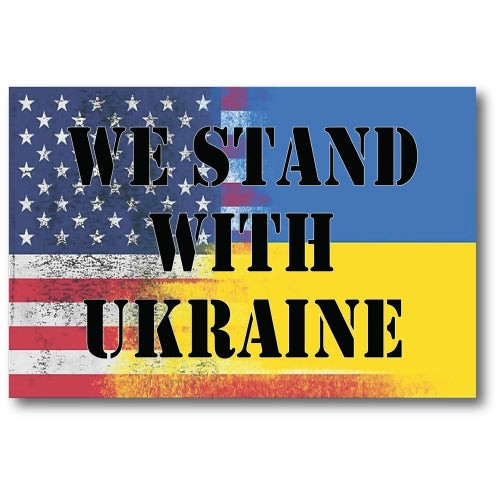 Magnet Me Up We Stand with Ukraine 4x6 Magnet Heavy Duty for Car Truck SUV