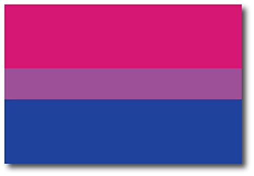 Magnet Me Up Bisexual Pride Flag Car Magnet Decal, 4x6 Inches, Pink Blue and Purple, Heavy Duty Automotive Magnet for Car Truck SUV, in Support of LGBTQ