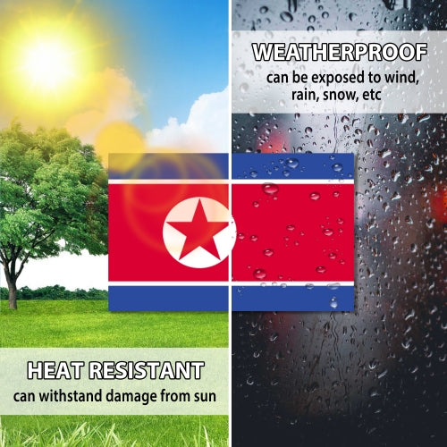 North Korea Flag Car Magnet Decal - 4 x 6 Heavy Duty for Car Truck SUV